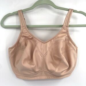 BREEZIES Full Coverage Unlined Underwire Support Bra 36DDD 36F Nude Tan Beige